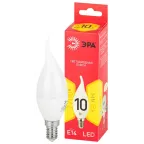 Лампа светодиодная RED LINE LED BXS-10W-827-E14 R E14 / Е14 10Вт свеча на ветру теплый белый свет