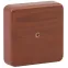 Коробка распаячная 75х75х20 (без клеммы) дуб IP40 (100/3000)