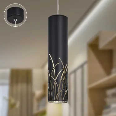 Светильник подвесной потолочный PL25 BK MR16 GU10 цилиндр черный