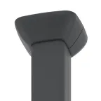 Колонна алюминиевая 1.5-3м черная