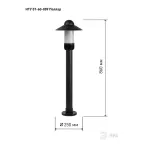 Светильник садово-парковый НТУ 01-60-009 Поллар напольный черный IP54 Е27 max60Вт h860мм