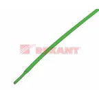 Термоусаживаемая трубка 1,0 0,5 мм, зеленая, упаковка 50 шт. по 1 м, REXANT