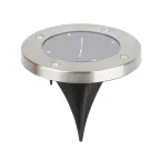 Садовый светильник на солнечной батарее, сталь, пластик 13 см ERAST040-08