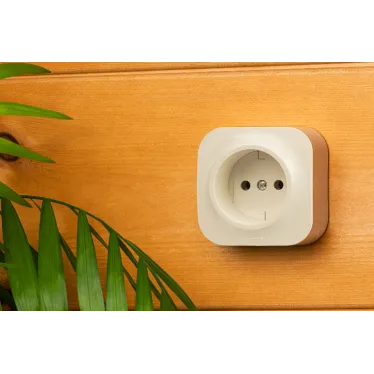 Quteo Розетка без заземления без шторок наружная бежевая