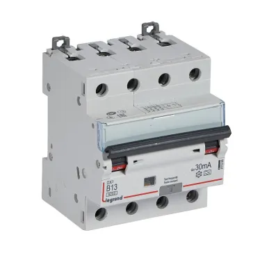 Выключатель автоматический дифференциального тока DX3 B13А 4П 30mА-А