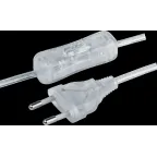 Шнур NPS-FS-170-2x0.5-TR 1.7м с выкл. прозр. Navig