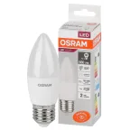 Лампа светодиодная LED 7 Вт E27 4000К 560Лм свеча 220 В (замена 60Вт) OSRAM
