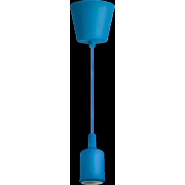 Светильник с проводом 1м.Е27 декор синий