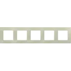 ETIKA Рамка 5 постов слоновая кость