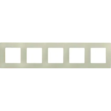 ETIKA Рамка 5 постов слоновая кость