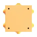 Коробка стальная FS с кабельными вводами и клеммниками IP55 150х150х80мм 4р 450V 20A 10мм.кв нерж.контакт