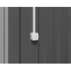 Quteo Выключатель двухклавишный наружный белый 10А