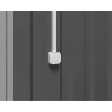 Quteo Выключатель двухклавишный наружный белый 10А