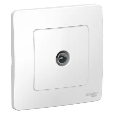 BLANCA скрытой установки коннектор тв, белый