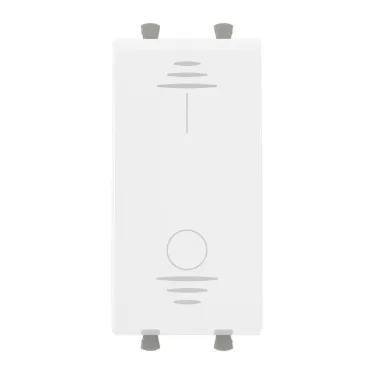 Avanti Выключатель двухполюсный одноклавишный модульный, , Белое облако, 1 модуль