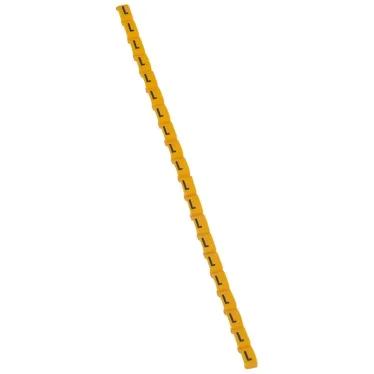 Маркировка буква (L) черный/желтый Duplix (600шт)