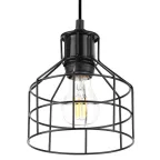 Подвес PL9 BK металл, E27, max 60W, d160 мм, черный (16/144)