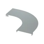 Крышка на угол горизонтальный 90 градусов, осн.300, R-600мм в комплекте с крепежными элементами и соединительными пластинами, необходимыми для монтажа