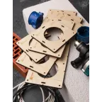 Комплект шаблонов для подрозетников диаметром 82 мм Expert