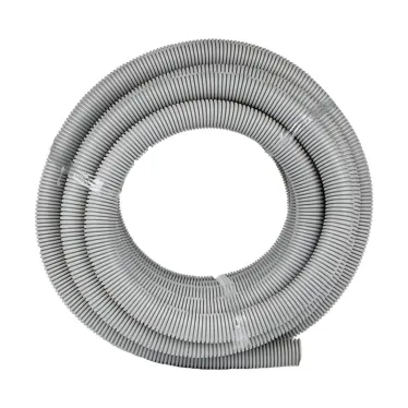 Труба гибкая 40мм с протяжкой серая (15м) Plast