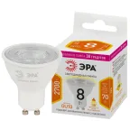 Лампочка светодиодная STD LED Lense MR16-8W-827-GU10 GU10 8Вт линзованная софит теплый белый свет