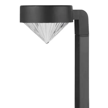 Светильник садовый на солнечной батарее, пластик, черный, 42 см SL-PL42-DMD