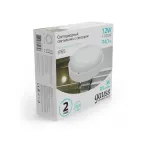 Светильник светодиодный пылевлагозащищенный для ЖКХ UNIVERSAL IP65 D160*53 12W 940lm 4000K круглый c микр сенсором 1/40 | 126411212-S | Gauss