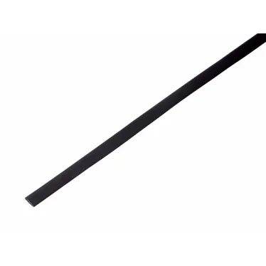 Трубка термоусаживаемая ТУТ 5,0/2,5 мм черная, 1 м
