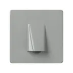 Кабельный выход с зажимом для кабеля, S27, серый