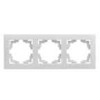 Валенсия рамка 3-местная белая