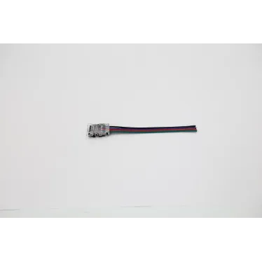 Разъем 4PIN с проводом для LED ленты RGB 10мм (подключение ленты к источнику питания)
