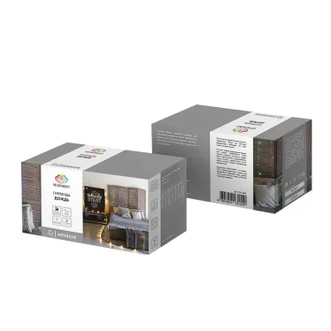 Гирлянда "Светодиодный Дождь" 2*3 м, свечение с динамикой, прозрачный провод, 230 В, диоды Мультиколор | 235-069 | NEON-NIGHT