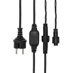 Гирлянда Айсикл (Бахрома) светодиодная 5х0,7 м, с эффектом мерцания, 152 LED, черный провод каучук, белое свечение | 255-365 | NEON-NIGHT