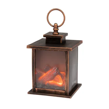 Светодиодный камин "Кантри" с эффектом живого огня 12х12х18,5 см, батарейки 3хАА (не в комплекте) | 511-031 | NEON-NIGHT