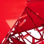 Светодиодная фигура Звезда 100 см, 200 светодиодов, с трубой и подвесом, цвет свечения красный | 514-274 | NEON-NIGHT