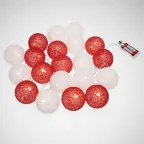 Тайские фонарики Магия 3,5 м, прозрачный ПВХ, 20 LED, теплый белый, питание 2 х АА (батарейки не в комплекте) | 303-088 | NEON-NIGHT