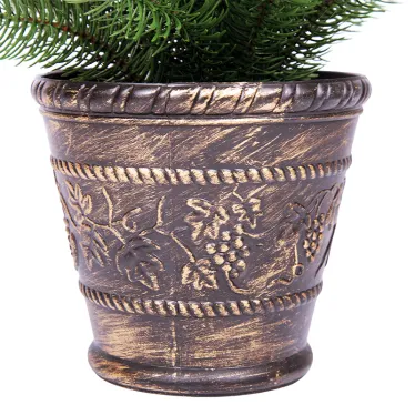 Елочка 45см в пластиковом горшке, Литая | 533-334 | NEON-NIGHT