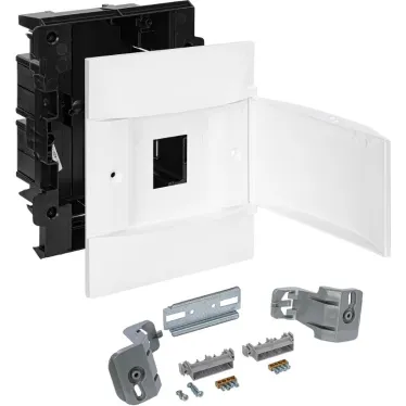 Practibox S Пластиковый щиток Встраиваемый (ЩРв-П) 1X4 Белая дверь