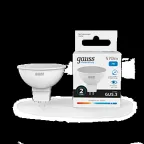 Лампа светодиодная LED 7 Вт 570 лм 6500К софит MR16 холодный GU5.3 AC 220В Elementary Gauss