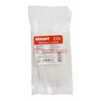 Хомут-стяжкa нейлоновая под винт 150x3,6 мм, белая, упаковка 100 шт, REXANT