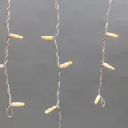 Гирлянда Айсикл (бахрома) светодиодный, 4,0 х 0,6 м, белый провод "КАУЧУК", 230 В, диоды желтые, 128 LED | 255-201 | NEON-NIGHT