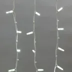 Гирлянда Айсикл (бахрома) светодиодный, 4,0 х 0,6 м, белый провод "КАУЧУК", 230 В, диоды белые, 128 LED | 255-205 | NEON-NIGHT