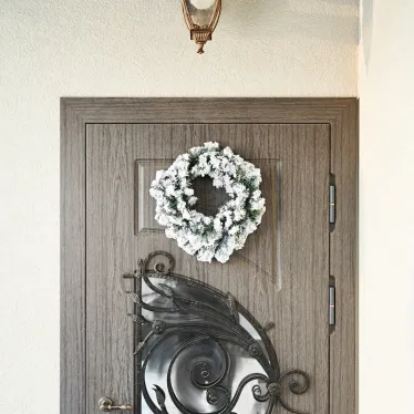 Заснеженный еловый венок Ø 45 см, ПВХ | 307-147 | NEON-NIGHT