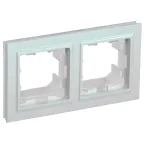 BRITE Рамка 2 поста IP44 РУ-2-БрЖ-44 жемчуг