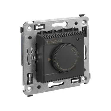 Avanti Термостат для теплых полов в стену, , Черный матовый