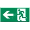 Пиктограмма (наклейка) "ФИГУРА / СТРЕЛКА ВЛЕВО" 180х90мм для авар-эвакуац св-ка Compact | V5-EM04-60.004.019 | VARTON