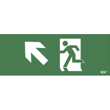 Этикетка самоклеящаяся 240х90мм ''Фигура/стрелка вниз влево'' IEK