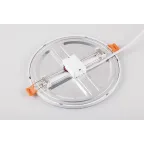 Светильник светодиодный ДВО-6w 4000К 480Лм slim белый с регулируемым монтажным диаметром (до 90мм)