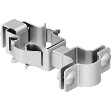 Крепеж молниеприемной мачты к опорной трубе