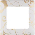 Valena LIFE Рамка 1 пост Ампир белый универсальная